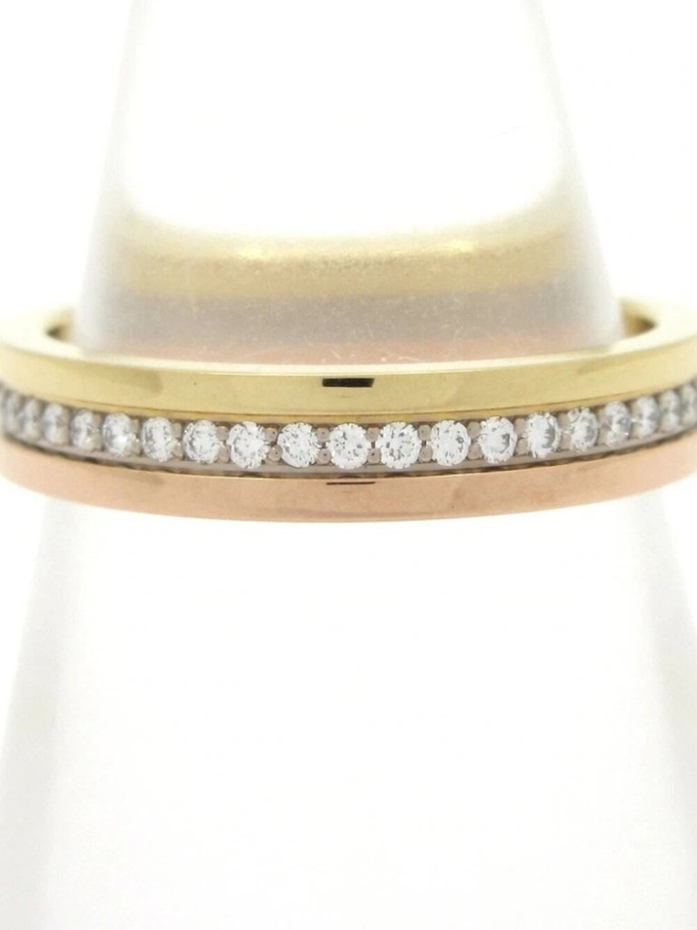 Cartier Three Colors/Louis Cartier Vendome Wedding Ring 18K Tri-color Diamond
